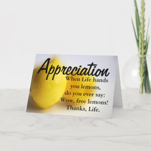 Seien Sie dankbar und zählen Sie Ihren Segen Dankeskarte