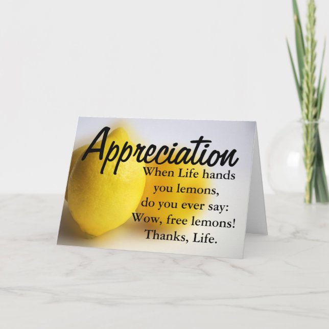 Seien Sie dankbar und zählen Sie Ihren Segen Dankeskarte (Vorderseite)