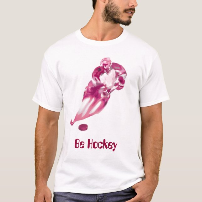 Seien Sie das Hockey, rot T-Shirt (Vorderseite)