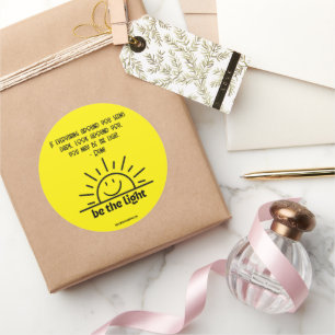 SEIEN SIE DAS LICHTSTÜCK RUNDER AUFKLEBER