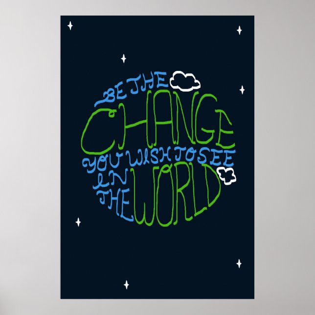 Seien Sie das Poster der Veränderung (Vorne)