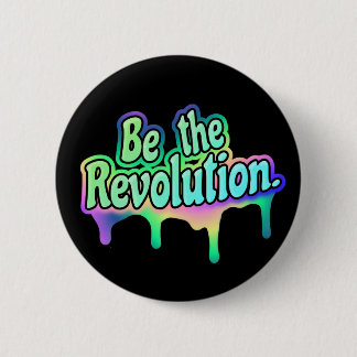 Seien Sie das Revolutions-Regenbogen-Knopf-Button Button