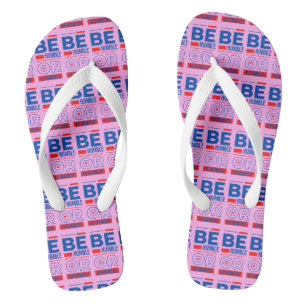 Seien Sie demütig oder werden Sie gedemütigt rosa Flip Flops
