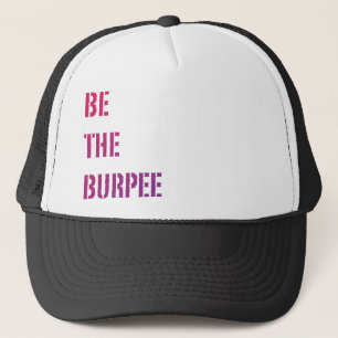Seien Sie der Burpee rosa und lila Truckerkappe