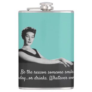 Seien Sie der Grund, sonarky Vintag Flachmann