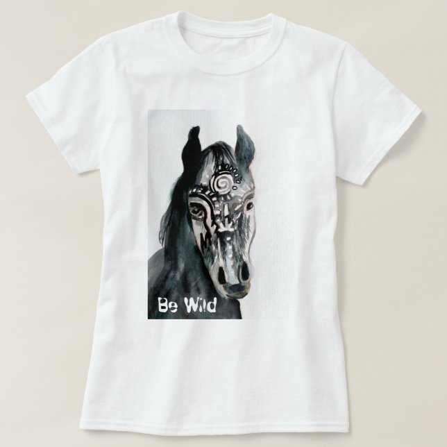 Seien Sie der grundlegende T - Shirt der wildes (Design vorne)