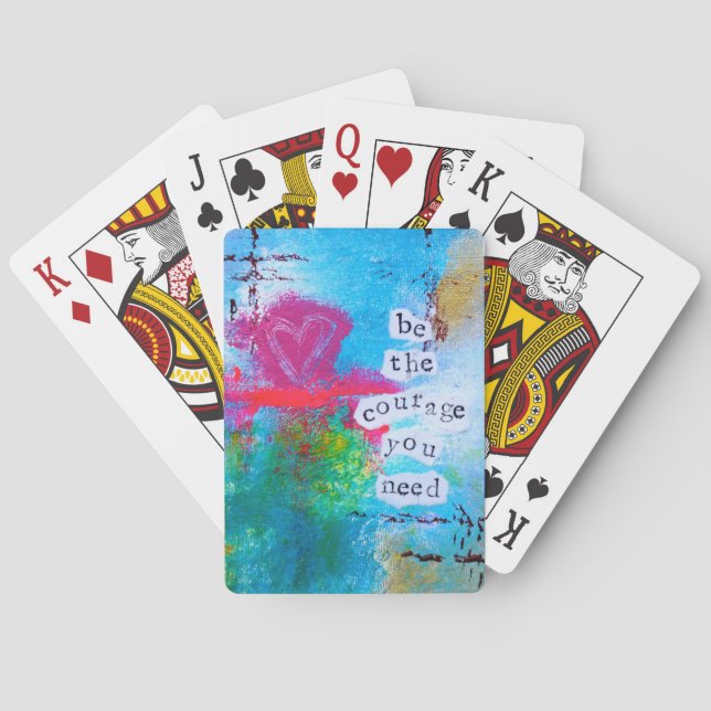 Seien Sie der Mut, den Sie klassischen Kartensatz Spielkarten (Rückseite)