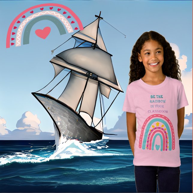 Seien Sie der Regenbogen in Ihrem Klassenzimmer-Va T-Shirt (Be The Rainbow in Your Classroom Valentines Day T-Shirt)