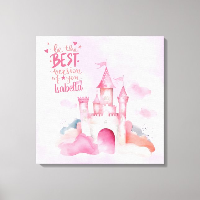 Seien Sie die beste Version von Ihnen anpassbar Leinwanddruck (Vorderseite)