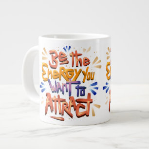 Seien Sie die Energie, die Sie Gewollt haben, um z Jumbo-Tasse