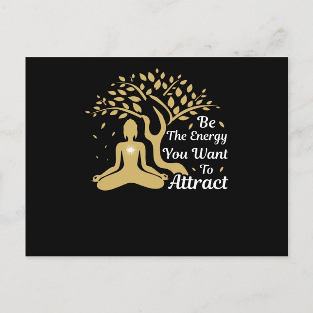 Seien Sie die Energie, die Sie gewollt haben, um z Postkarte (Vorderseite)