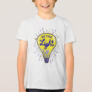 Seien Sie die Glühbirne des leichten Cartoon Tri-Blend Shirt