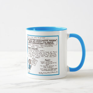 "Seien Sie die millionstel Person…" Tasse (blau)
