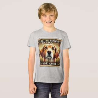 Seien Sie die Person, die Ihr Hund für Sie ist - e Tri-Blend Shirt
