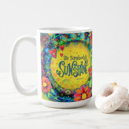 Seien Sie die sonnige "Inspirivity"-Coffee-Tasse Kaffeetasse