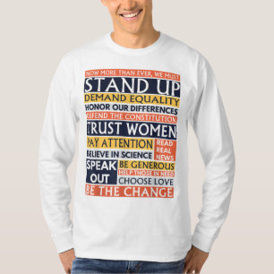 Seien Sie die Veränderung, die Sie sehen wollen Fe T-Shirt