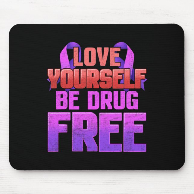 Seien Sie drogenfreie Liebe Ihr Lila Multifunktion Mousepad (Vorne)