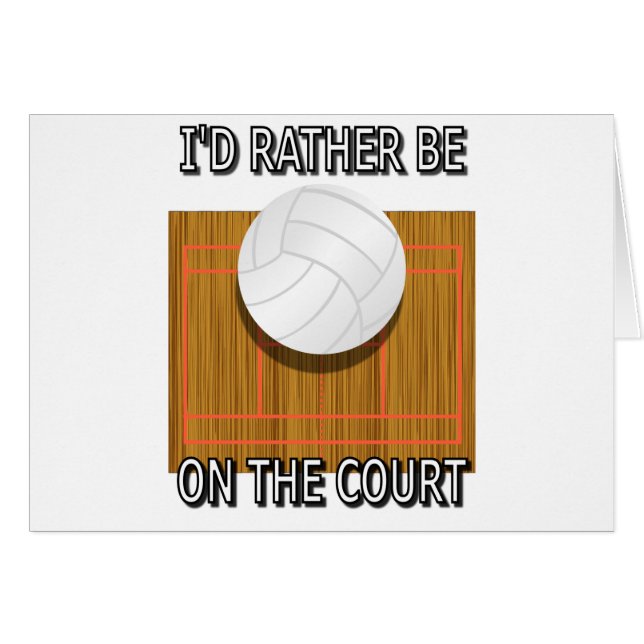 Seien Sie eher auf dem Gericht (Volleyball) (Vorderseite (Horizontal))