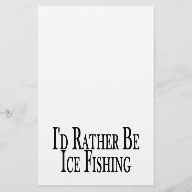 Seien Sie eher Eis-Fischen Briefpapier (Vorderseite)