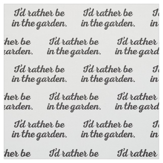 Seien Sie eher im Garten Stoff (Muster)