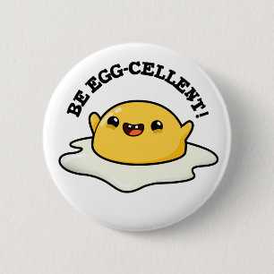 Seien Sie eigen-gewachsener Funny Egg Pun Button