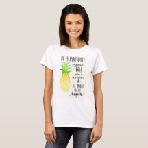 Seien Sie ein Ananas-Ärmel-Sommer-T-Shirt