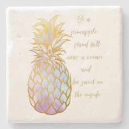 Seien Sie ein Ananas-Stein-Untersetzer Steinuntersetzer
