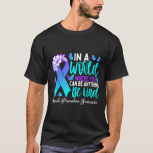 Seien Sie ein Aquamariner Lila Kampf gegen Selbstm T-Shirt