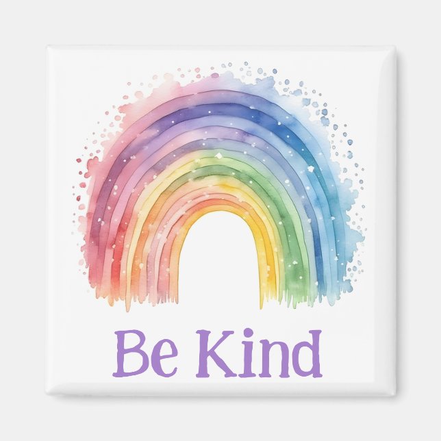 Seien Sie ein billiger Regenbogenmagnet Magnet (Vorne)