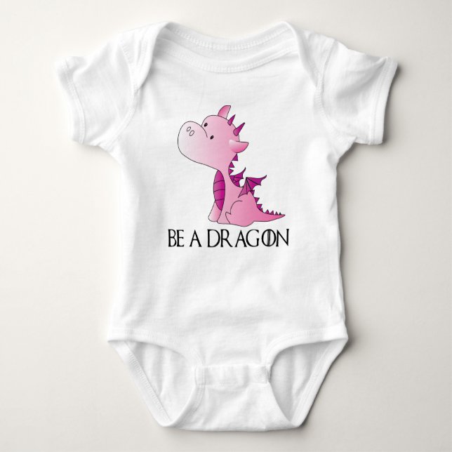 Seien Sie ein Drache-Bodysuit-Baby u. scherzt Baby Strampler (Vorderseite)