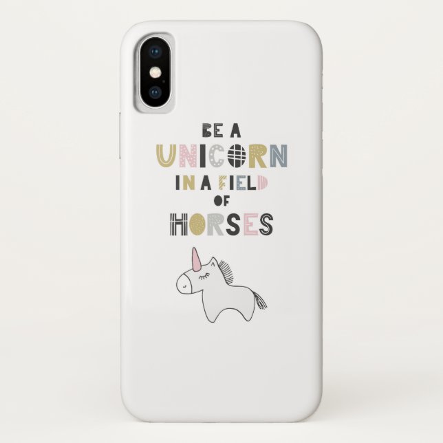 Seien Sie ein Einhorn auf einem Gebiet der Pferde Case-Mate iPhone Hülle (Rückseite)