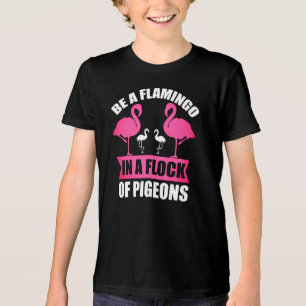 Seien Sie ein Flamingo in einer Flock von Tauben-1 Tri-Blend Shirt