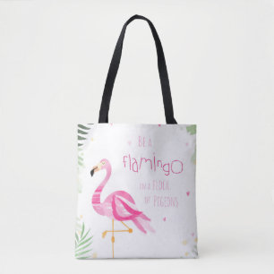 Seien Sie ein Flamingo - Taschentasche