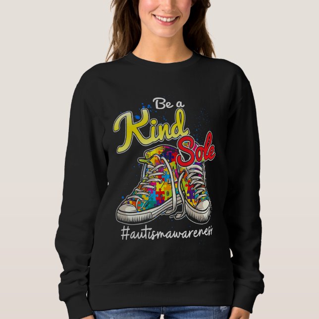 Seien Sie ein freundlicher Geist Autismus Bewussts Sweatshirt (Vorderseite)
