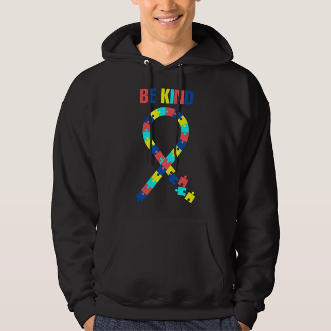 Seien Sie ein freundliches Bewusstsein für Autismu Hoodie (Vorderseite)