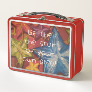 Seien Sie ein glänzender Star Metal Lunch Box
