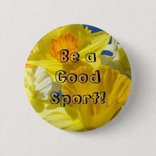 Seien Sie ein guter Sport! Knöpfe gelbe Button