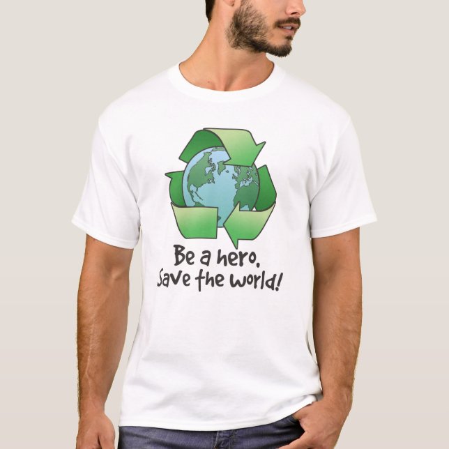Seien Sie ein Held, recyceln Sie KinderT - Shirt (Vorderseite)