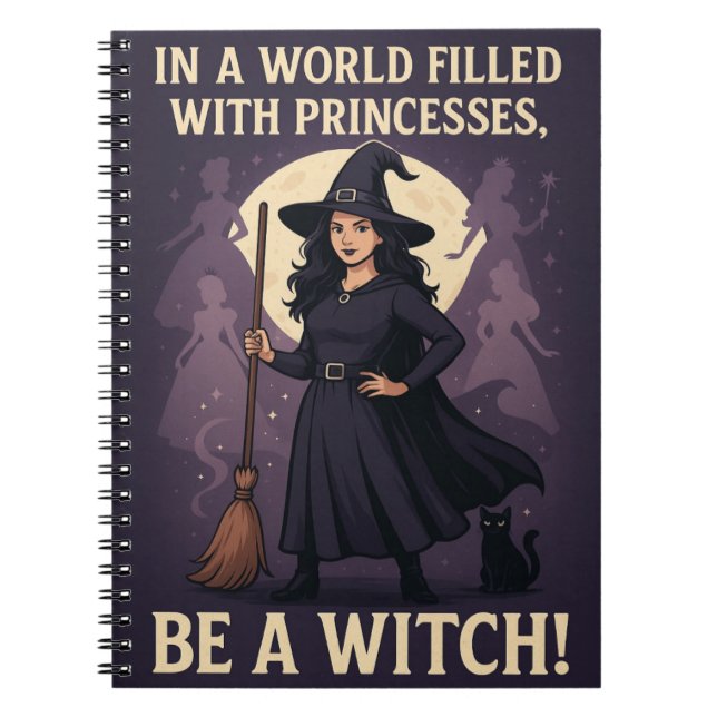 Seien Sie ein Hexenspirale-Foto-Notebook Notizblock (Vorderseite)