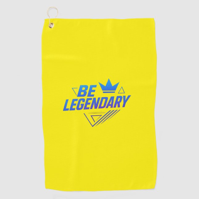 Seien Sie ein legendärer Golf Handtuch Premium Mot (Vorderseite)