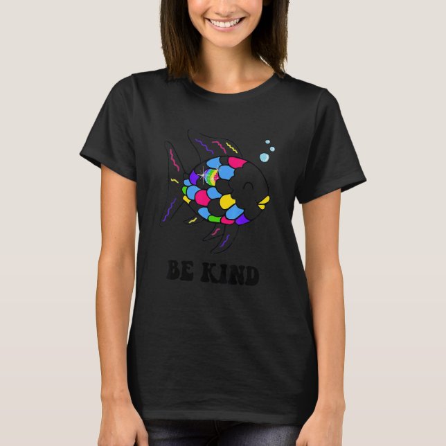 Seien Sie ein netter Regenbogenfisch-Lehrer, der d T-Shirt (Vorderseite)