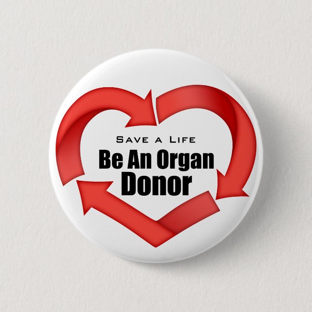 Seien Sie ein Organ-Spender Button (Vorderseite)
