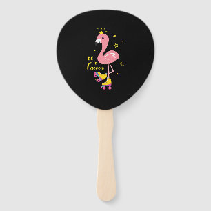 Seien Sie ein Queen Pink Flamingo Skate Roller Wom Fächer