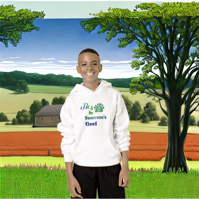 Seien Sie ein Regenbogen in einem Cloud Valentine- Hoodie (Be A Rainbow In Someone's Cloud Valentine Classroom Hoodie)