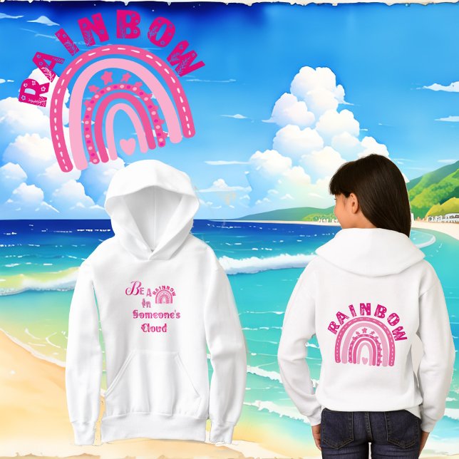 Seien Sie ein Regenbogen in jemandes Cloud-Klassen Hoodie (Be A Rainbow In Someone's Cloud Classroom Modern Hoodie)