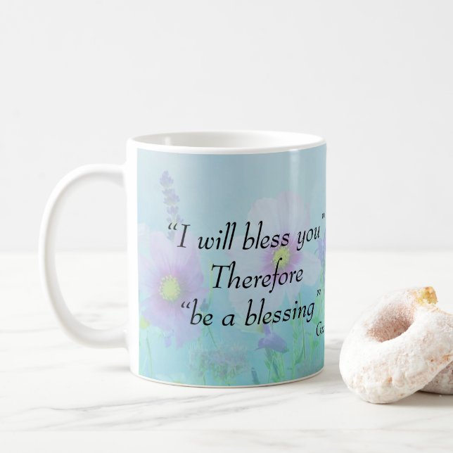 Seien Sie ein Segen, Genesis 12 Tasse (Mit Donut)