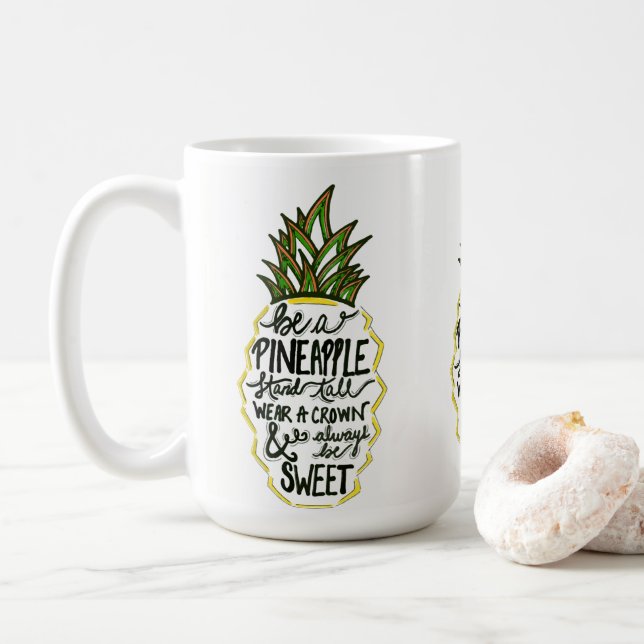 Seien Sie eine Ananas Kaffeetasse (Mit Donut)
