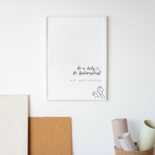 Seien Sie eine Frau, die ein unabhängiges feminist Poster