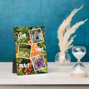 Seien Sie eine natürliche und liebenswürdige Famil Fotoplatte