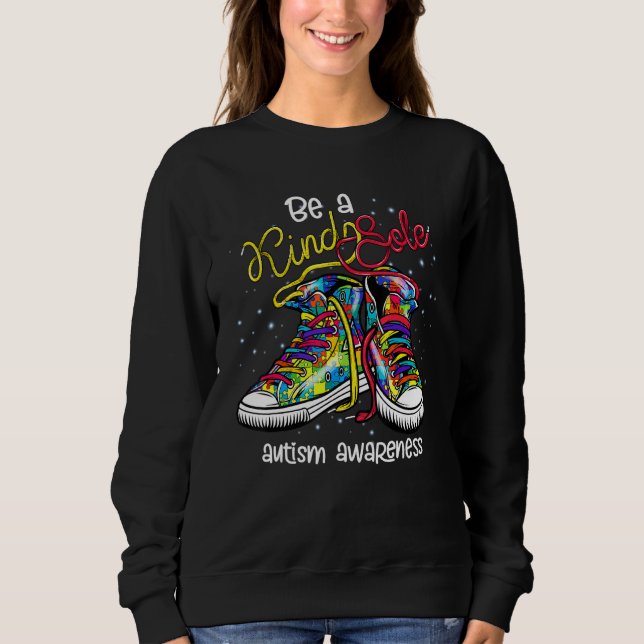 Seien Sie eine nette Autismus-Bewusstsein Puzzle A Sweatshirt (Vorderseite)